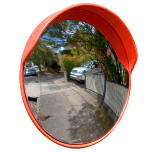 Convex safety mirror Convex safety mirror